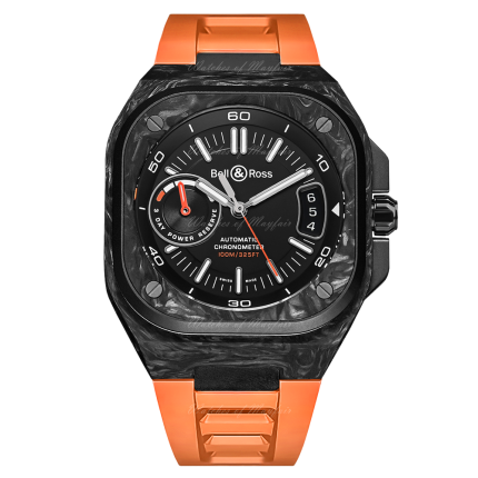 BRX5R-BO-TC/SRB | Bell & Ross BR-X5 Carbon Orange Automatic Limited Edition 41 mm watch | Buy Now