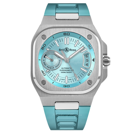 BRX5R-IB-ST/SRB | Bell & Ross BR-X5 Ice Blue Steel Automatic 41 mm watch | Buy Now