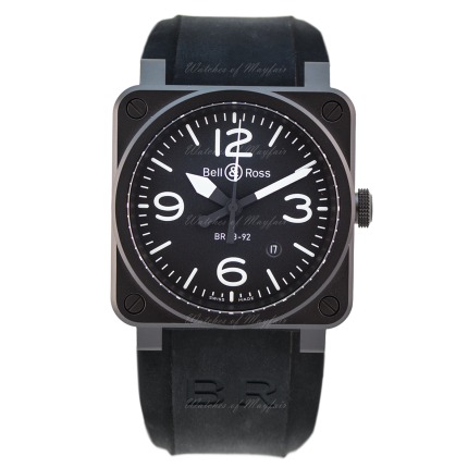 BR0392-BL-CE | Bell & Ross BR 03-92 Black matte 42 mm watch. Buy Now