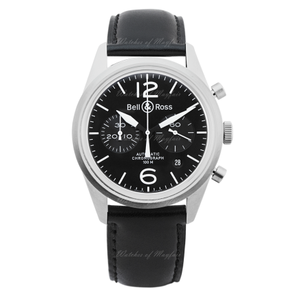 BRV126-BL-ST/SCA | Bell & Ross BR 126 Original Black 41 mm watch | Buy Online