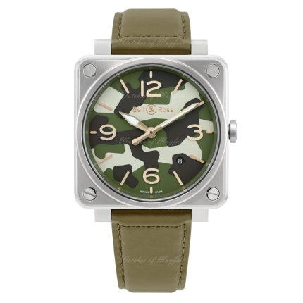 BRS-CK-ST/SCA | Bell & Ross Br S Green Camo 39mm watch | Buy Online