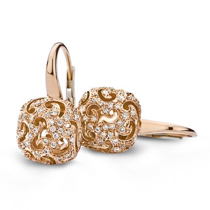 20O55RDIA | Buy Online BIGLI Mini Sweety Rose Gold Diamond Earrings