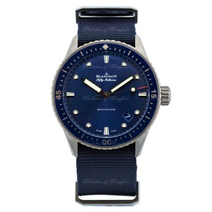 5000-0240-NAOA | Blancpain Fifty Fathoms Bathyscaphe 43.60 mm watch.