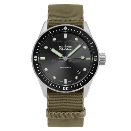 5000-1110-NAKA | Blancpain Fifty Fathoms Bathyscaphe Automatic 43 mm watch. Buy Online