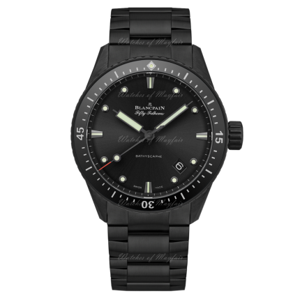 5000-0130-01S | Blancpain Fifty Fathoms Bathyscaphe Ceramic Automatic 43.6 mm watch. Buy Online