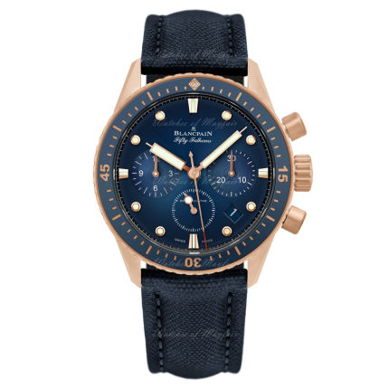 5200-3640-O52A | Blancpain Fifty Fathoms Bathyscaphe Chronographe Flyback 43 mm watch | Buy Now