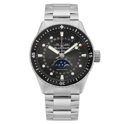 5054-1110-71S | Blancpain Fifty Fathoms Bathyscaphe Quantieme Complet Phases de Lune 43 mm watch | Buy Now 