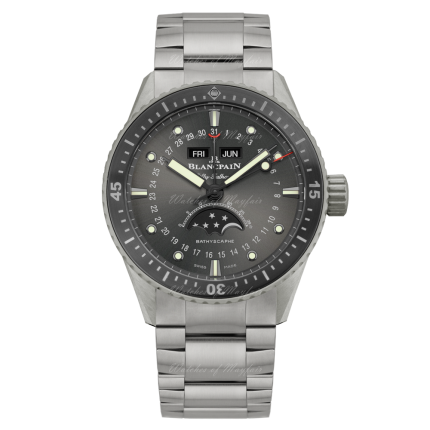 5054-1210-98S | Blancpain Fifty Fathoms Bathyscaphe Quantieme Complet Phases De Lune 43 mm watch | Buy Now 