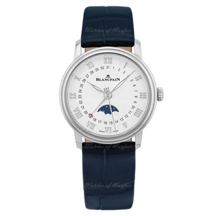 6126-1127-55B | Blancpain Villeret Quantieme Phases de Lune 33 mm watch. Buy Online