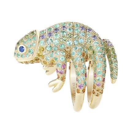 JRG02696 | Boucheron Animaux de Collection Yellow Gold Sapphire Ring