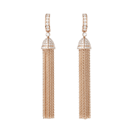 JCO01218M | Buy Online Boucheron Pompon Pink Gold Diamond Earrings