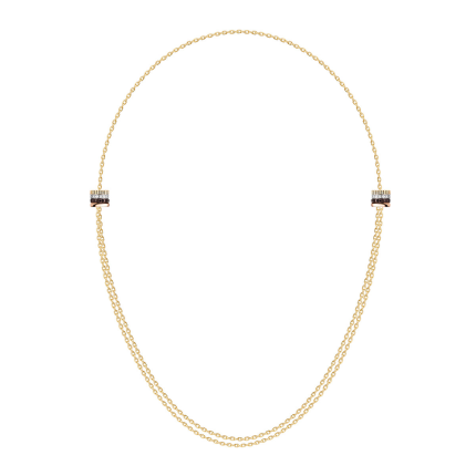 JCL01271|Buy Boucheron Quatre Classique 2 Motifs Gold Diamond Necklace