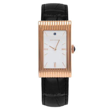 WA030305 | Boucheron Reflet Large Pink Gold White Dial 24 x 42 mm watch. Buy Online