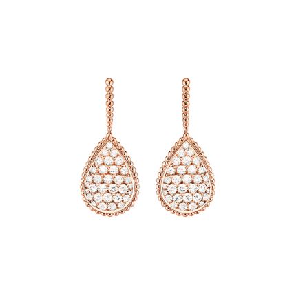 JCO01237 | Buy Boucheron Serpent Boheme Pink Gold Diamond Earrings