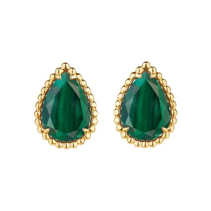 JCO01284 | Buy Boucheron Serpent Boheme Yellow Gold Malachite Earrings