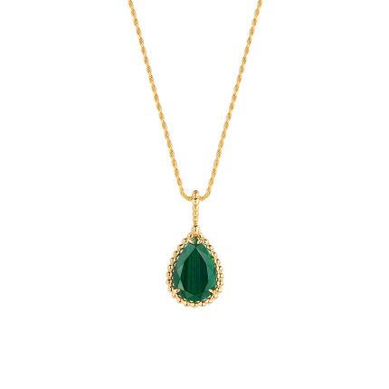 JPN00583 | Buy Boucheron Serpent Boheme Yellow Gold Malachite Pendant