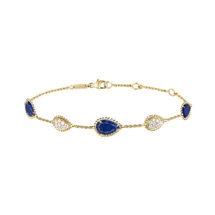 JBT00735M | Boucheron Serpent Boheme Yellow Gold Lapis Lazuli Bracelet