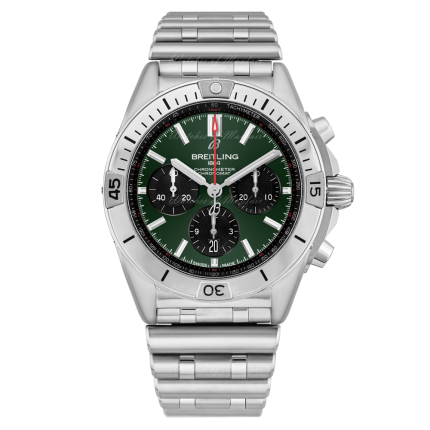 AB0134101L2A1 | Breitling Chronomat B01 Chronograph Automatic Green 42 watch. Buy Online