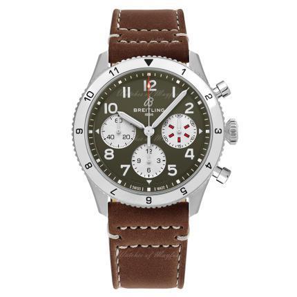 A233802A1L1X1 | Breitling Classic AVI Chronograph 42 Curtiss Warhawk watch. Buy Online