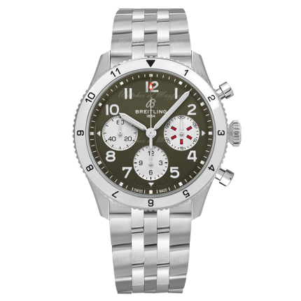 A233802A1L1A1 | Breitling Classic AVI Chronograph Curtiss Warhawk 42 watch. Buy Online