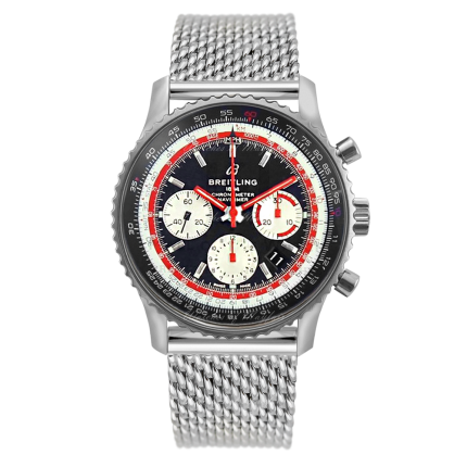 AB01211B1B1A1 | Breitling Navitimer 1 B01 Chronograph 43 Steel watch. Buy Online