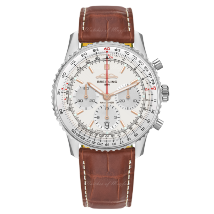 AB0139211G1P1 | Breitling Navitimer B01 Chronograph 41 Steel Silver watch | Buy Now