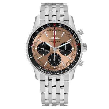 AB0138241K1A1 | Breitling Navitimer B01 Chronograph 43 Stainless Steel Copper watch | Buy Now