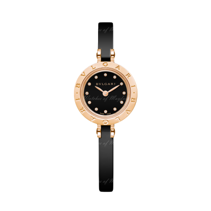 102087 | BVLGARI B.Zero 1 Steel & Ceramic & Pink Gold Quartz 23 mm watch | Buy Online