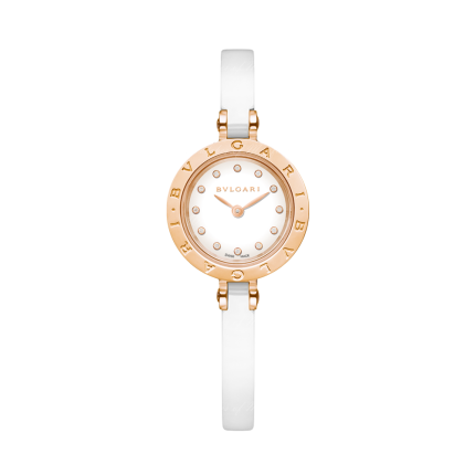 102174 | BVLGARI B.Zero 1 Steel & Ceramic & Pink Gold Quartz 23 mm watch | Buy Online