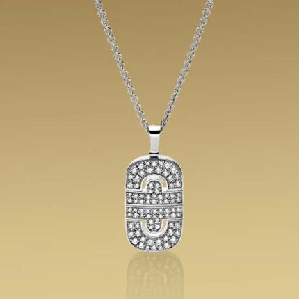 CL853716 | Buy Online Bvlgari Parentesi 18K White Gold Diamond Pendant