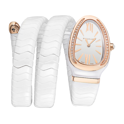 102886 | BVLGARI Serpenti Spiga Ceramic 35mm watch | Buy Online