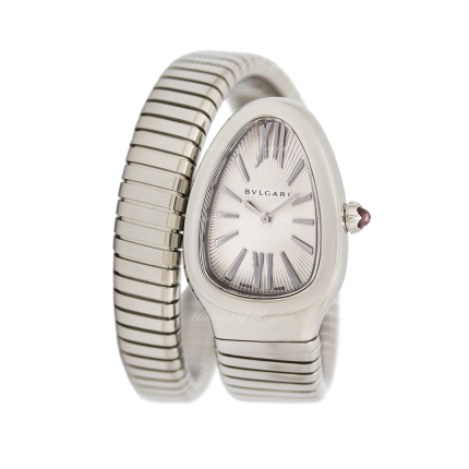 101828 | BVLGARI Serpenti Tubogas Steel Quartz 35 mm watch | Buy Online