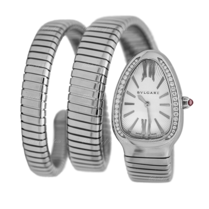 101910 | BVLGARI Serpenti Tubogas Steel Quartz 35 mm watch | Buy Online