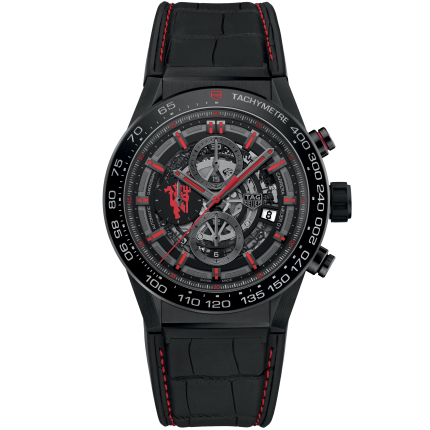 CAR2A1J.FC6400 | TAG Heuer Carrera Calibre Heuer 01 Automatic Manchester United 45 mm watch. Buy Online