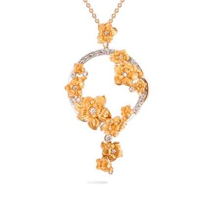 DA13654 030101 |Buy Carrera y Carrera Emperatriz Bouquet Maxi Pendant