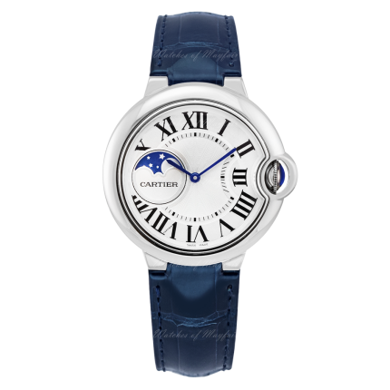 WSBB0029 | Cartier Ballon Bleu de Cartier Steel Leather 37 mm watch | Buy Now