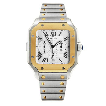 W2SA0008 | Cartier Santos De Cartier Chronograph 43.3 x 43.3 mm watch | Buy Online