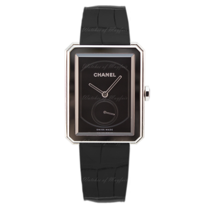 H5319 | Chanel Boy-Friend Large Steel & Alligator watch | Buy Online