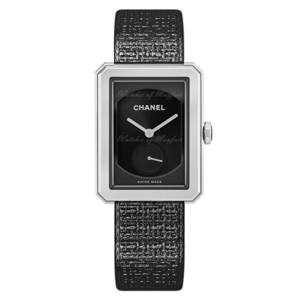 H5201 | Chanel Boy-Friend Tweed Large Steel 37 x 28.6 mm watch. Buy Online