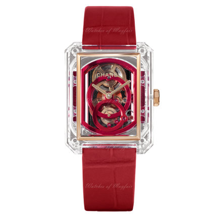 H6948 | Chanel Boy-Friend Skeleton Red Edition Manual 37 x 28.6 mm watch | Buy Now