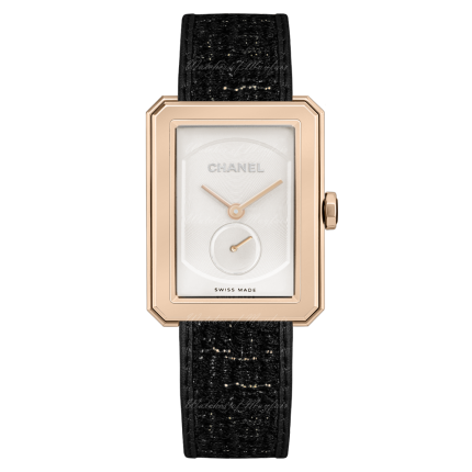 H5586 | Chanel Boy·Friend Tweed 34.6 x 26.7 mm watch. Buy Online