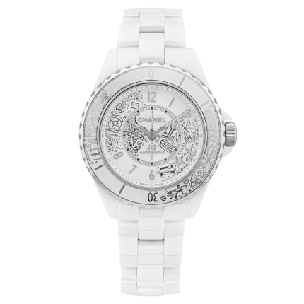 H6476 | Chanel J12·20 Ceramic High-Resistance White and Steel 38mm watch. Buy Online