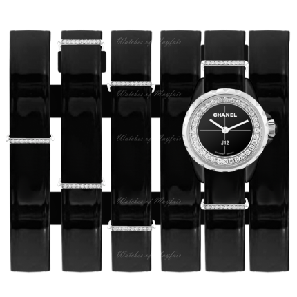 H4665 | Chanel J12·XS Black Ceramic Large Cuff 19mm watch. Buy Online