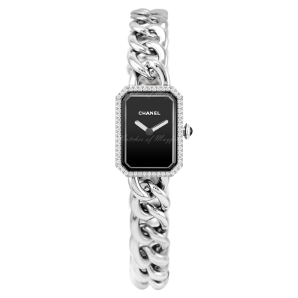 H3252 | Chanel Premiere Chain Small Black Dial Diamonds Watch. Buy Online