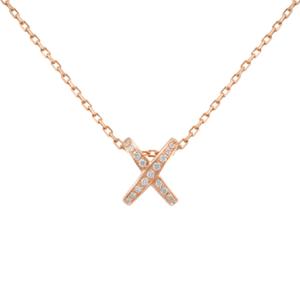 082216 | Buy Online Chaumet Jeux de Liens Pink Gold Diamond Pendant