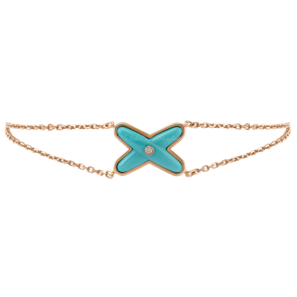 082935 |Buy Chaumet Jeux de Liens Pink Gold Turquoise Diamond Bracelet