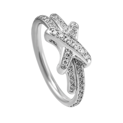 081293 | Buy Online Chaumet Liens White Gold Diamond Full Paved Ring