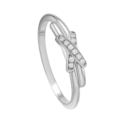 082217 | Buy Online Chaumet Liens White Gold Diamond Ring