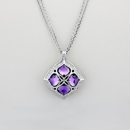 799564-1001 |Buy Chopard IMPERIALE White Gold Amethyst Diamond Pendant