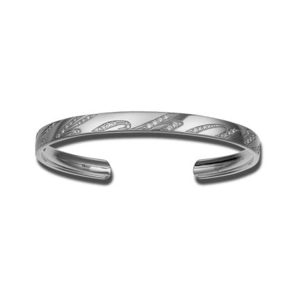 857940-1201|Buy Chopard Chopardissimo White Gold Diamond Bangle Size S